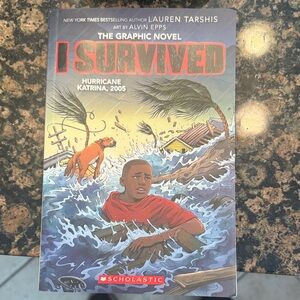 Scholastic I Survived Hurricane Katrina Graphic Novel - Red and Blue Cover